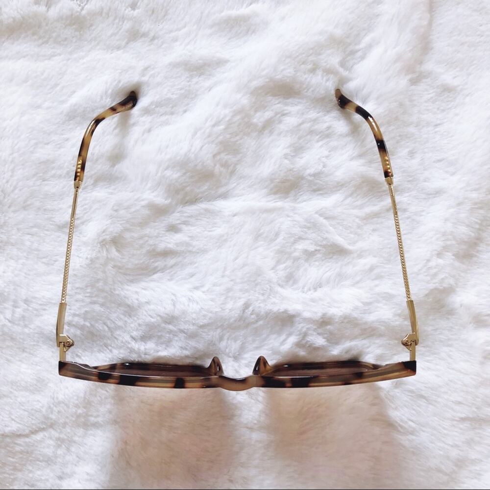Kai Tortoise Brown Square Sleek Sunglasses - Picture 3 of 7